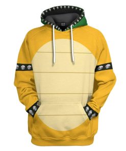 Gearhuman 3D Bowser Custom Hoodie Apparel GS01067 3D Custom Fleece Hoodies Hoodie S 