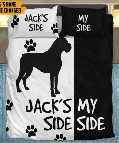 Gearhuman 3D Boxer Dogs Side My Side Custom Name Bedding Set GW11037 Bedding Set