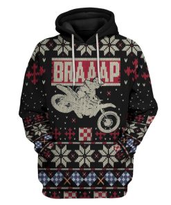 Gearhuman 3D Braaap Ugly Christmas Sweater Tshirt Hoodie Apparel GV28107 3D Apparel Hoodie S