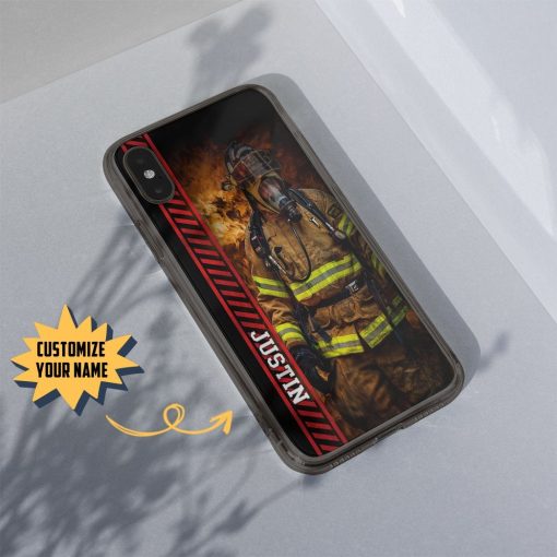 Gearhumans 3D Brave Firefighter Custom Name Phonecase 10 Gearhuman 3D Brave Firefighter Custom Name Phonecase GB180219 Glass Phone Case