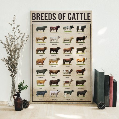 Gearhuman 3D Breeds Of Cattle Canvas GK010215 Canvas