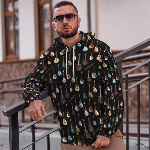 Gearhuman 3D Brian May Custom Hoodie Apparel GL10089 3D Custom Fleece Hoodies