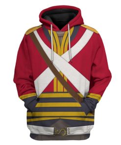 Gearhuman 3D British 2nd Heavy Dragoon Custom Hoodie Apparel GV190816 3D Custom Fleece Hoodies Hoodie S 