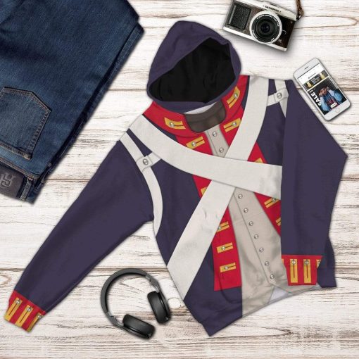 Gearhuman 3D British Foot Artillery Custom Hoodie Apparel GV19081 3D Custom Fleece Hoodies