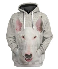 Gearhuman 3D Bull Terrier Dog Front And Back Tshirt Hoodie Apparel GV10034 3D Apparel Hoodie S