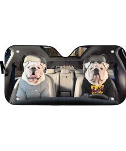 Gearhuman 3D Bulldog 02 Custom Car Auto Sunshade GV260812 Auto Sunshade 57''x27.5'' 