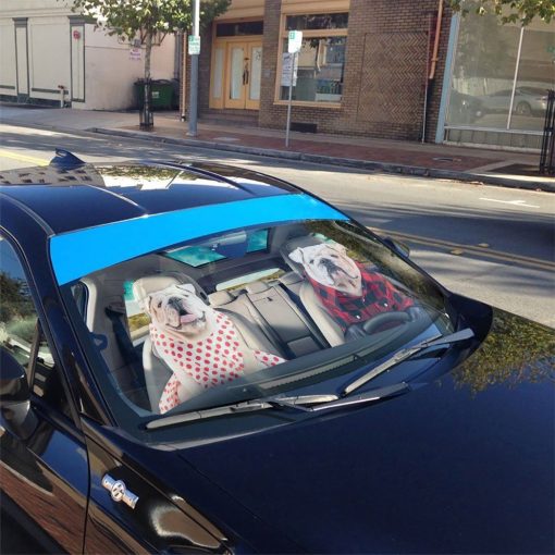 Gearhuman 3D Bulldog 06 Custom Car Auto Sunshade GV260810 Auto Sunshade