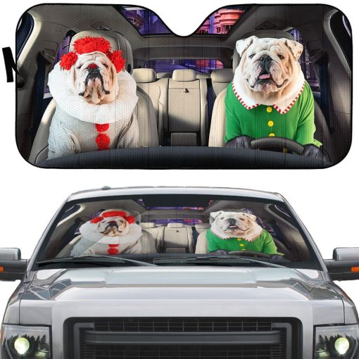 Gearhuman 3D Bulldog 07 Custom Car Auto Sunshade GV260819 Auto Sunshade