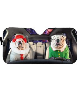 Gearhuman 3D Bulldog 07 Custom Car Auto Sunshade GV260819 Auto Sunshade 57''x27.5'' 