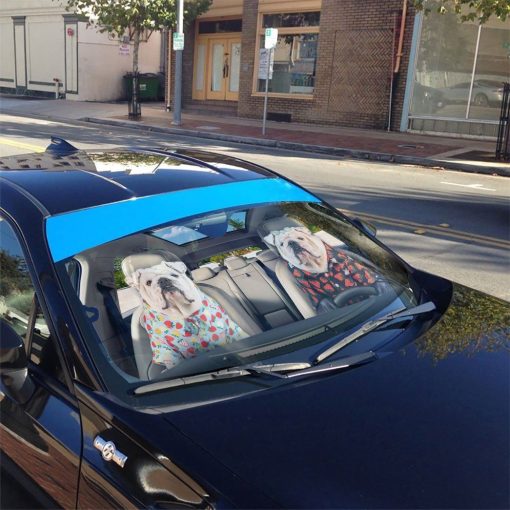 Gearhuman 3D Bulldog 09 Custom Car Auto Sunshade GV260814 Auto Sunshade