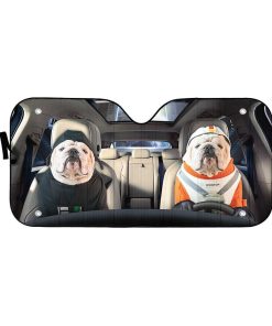 Gearhuman 3D Bulldog 10 Custom Car Auto Sunshade GV260811 Auto Sunshade 57''x27.5'' 