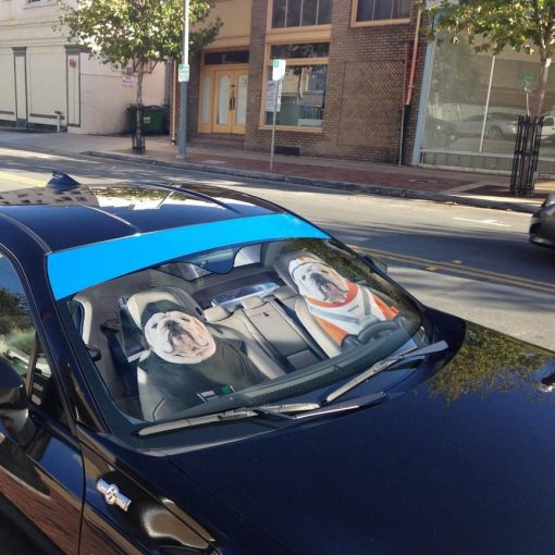 Gearhuman 3D Bulldog 10 Custom Car Auto Sunshade GV260811 Auto Sunshade