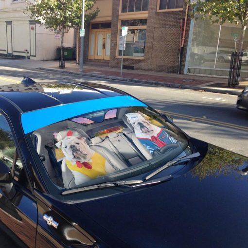 Gearhuman 3D Bulldog 11 Custom Car Auto Sunshade GV260815 Auto Sunshade