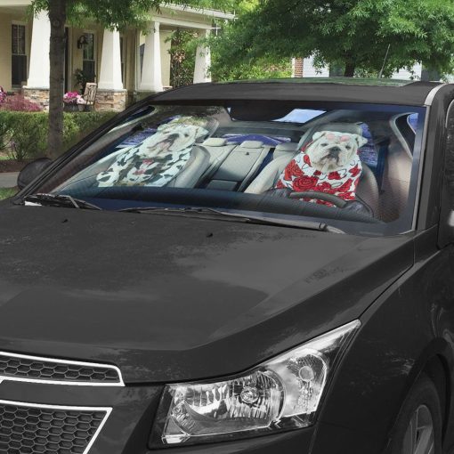 Gearhuman 3D Bulldog 13 Custom Car Auto Sunshade GV260826 Auto Sunshade