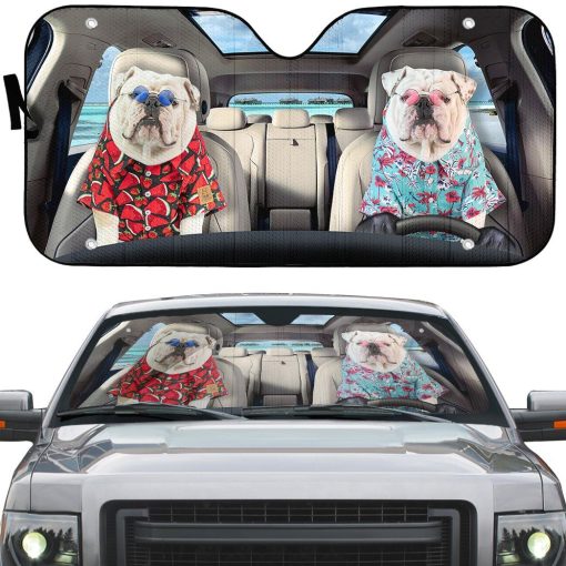 Gearhuman 3D Bulldog 16 Custom Car Auto Sunshade GV260825 Auto Sunshade