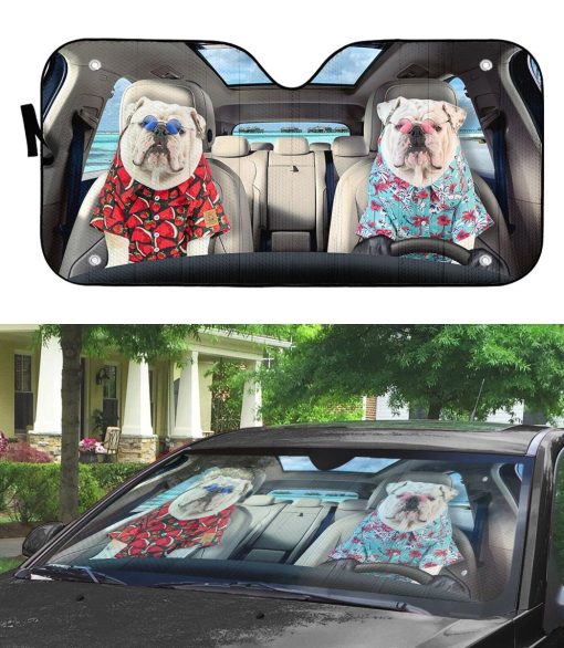Gearhuman 3D Bulldog 16 Custom Car Auto Sunshade GV260825 Auto Sunshade