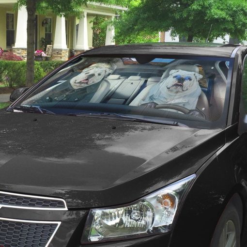 Gearhuman 3D Bulldog 17 Custom Car Auto Sunshade GV260823 Auto Sunshade