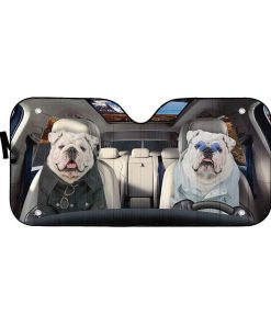 Gearhuman 3D Bulldog 17 Custom Car Auto Sunshade GV260823 Auto Sunshade 57''x27.5'' 