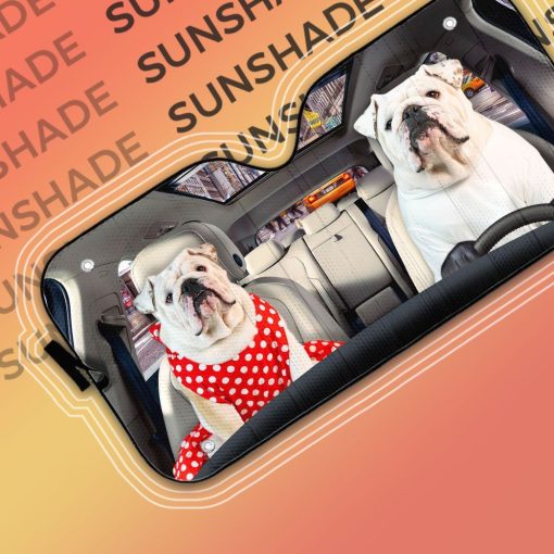 Gearhuman 3D Bulldog 19 Custom Car Auto Sunshade GV260818 Auto Sunshade