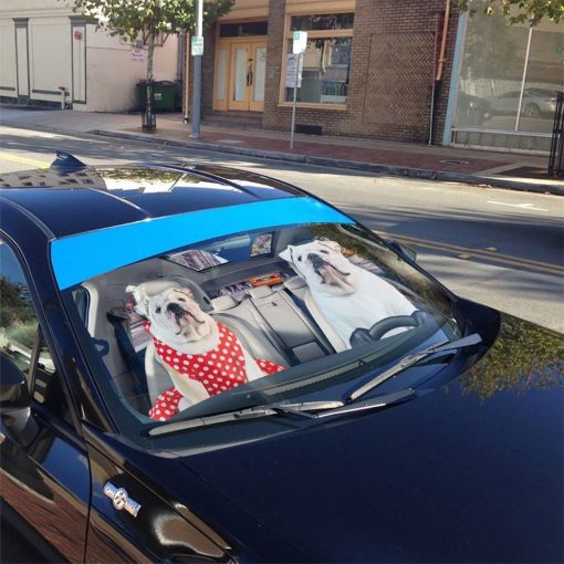 Gearhuman 3D Bulldog 19 Custom Car Auto Sunshade GV260818 Auto Sunshade