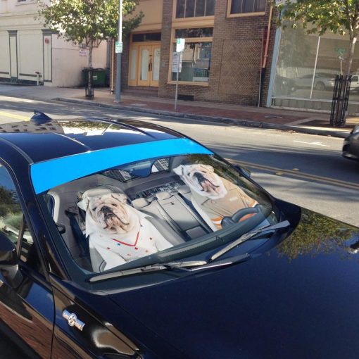 Gearhuman 3D Bulldog 20 Custom Car Auto Sunshade GV260820 Auto Sunshade