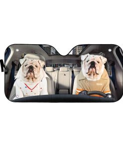 Gearhuman 3D Bulldog 20 Custom Car Auto Sunshade GV260820 Auto Sunshade 57''x27.5'' 