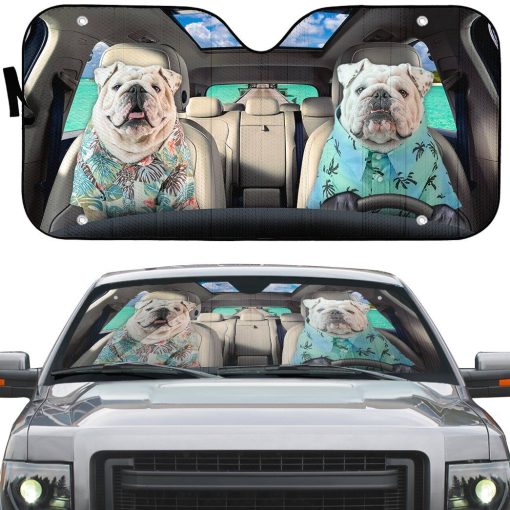Gearhuman 3D Bulldog 23 Custom Car Auto Sunshade GV26085 Auto Sunshade