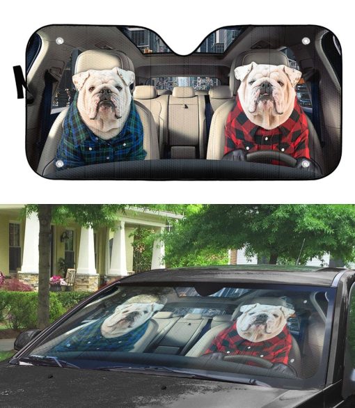 Gearhuman 3D Bulldog 24 Custom Car Auto Sunshade GV260829 Auto Sunshade