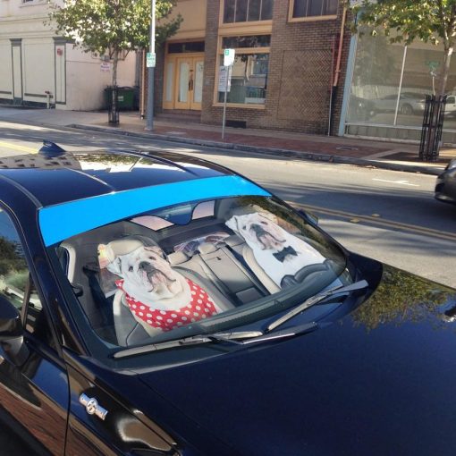 Gearhuman 3D Bulldog 25 Custom Car Auto Sunshade GV260824 Auto Sunshade