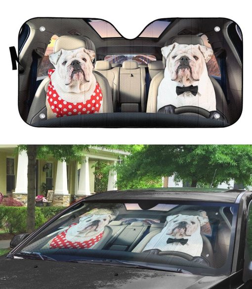 Gearhuman 3D Bulldog 25 Custom Car Auto Sunshade GV260824 Auto Sunshade