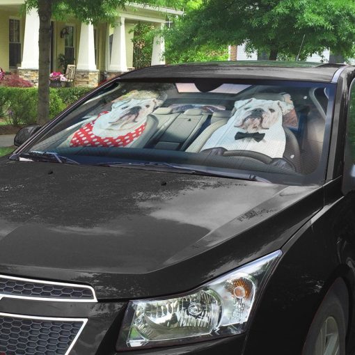 Gearhuman 3D Bulldog 25 Custom Car Auto Sunshade GV260824 Auto Sunshade