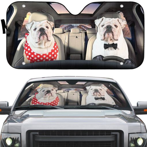 Gearhuman 3D Bulldog 25 Custom Car Auto Sunshade GV260824 Auto Sunshade
