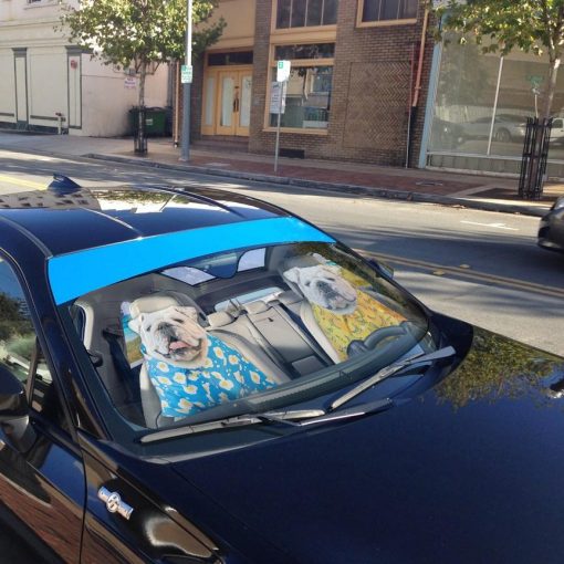 Gearhuman 3D Bulldog 26 Custom Car Auto Sunshade GV26087 Auto Sunshade