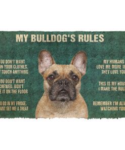 Gearhuman 3D Bulldog's Rules Doormat GK250123 Doormat Doormat S(15,8''x23,6'')