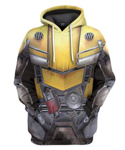 Gearhuman 3D BumbleBee Costume Hoodie Apprarel GN100812 3D Custom Fleece Hoodies Hoodie S 
