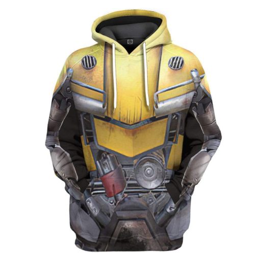 Gearhuman 3D BumbleBee Costume Hoodie Apprarel GN100812 3D Custom Fleece Hoodies Hoodie S