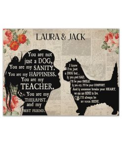 Gearhuman 3D Cairn Terrier My Best Friend Custom Name Canvas GW260140 Canvas 1 Piece Non Frame M