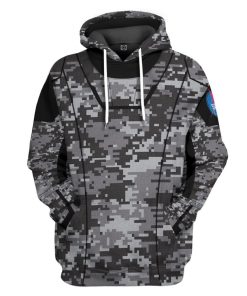 Gearhuman 3D Camo Space Crew Spacesuit Custom Hoodie Apparel GN25084 3D Custom Fleece Hoodies Hoodie S 
