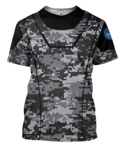Gearhuman 3D Camo Space Crew Spacesuit Custom Tshirt Apparel GN25084 3D T-shirt T-Shirt S 