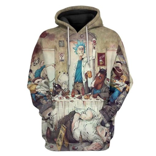 Gearhuman 3D Cartoon Multiverse Custom Hoodie Apparel GW14072 3D Custom Fleece Hoodies Hoodie S