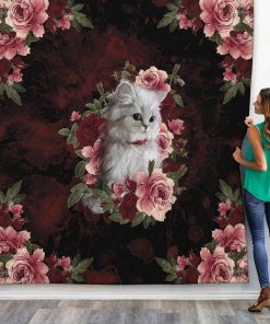 Gearhuman 3D Cat And Flower Custom Name Quilt GV14108 Quilt Quilt Twins 