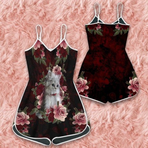 Gearhuman 3D Cat And Flower Custom Rompers GV14106 Rompers