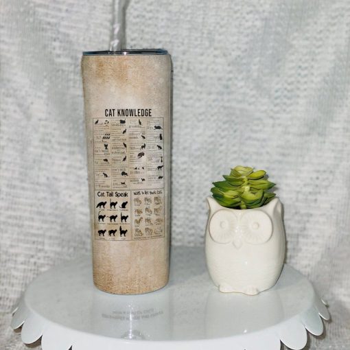 Gearhuman 3D Cat Knowledge Custom Tumbler GB06014 Tumbler