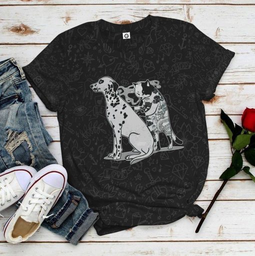 Gearhuman 3D Cat Tattoo Custom Tshirt Hoodie Apparel GC21102 3D Apparel