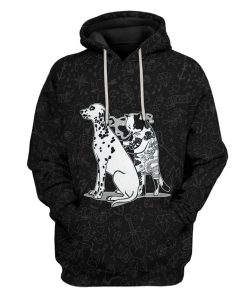 Gearhuman 3D Cat Tattoo Custom Tshirt Hoodie Apparel GC21102 3D Apparel Hoodie S 