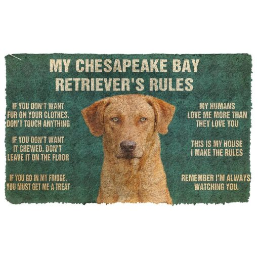 Gearhuman 3D Chesapeake Bay Retriever's Rules Doormat GK250126 Doormat Doormat S(15,8''x23,6'')