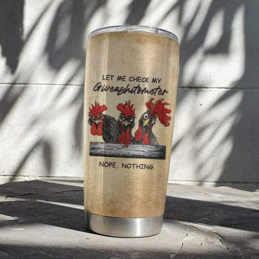 Gearhuman 3D Chick Knowledge Giveashitometer Custom Tumblerr GB01022 Tumbler