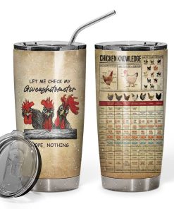 Gearhuman 3D Chick Knowledge Giveashitometer Custom Tumblerr GB01022 Tumbler