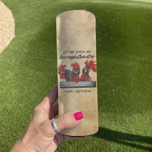 Gearhuman 3D Chick Knowledge Giveashitometer Custom Tumblerr GB01022 Tumbler