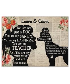 Gearhuman 3D Chinese Crested My Best Friend Custom Name Canvas GW260128 Canvas 1 Piece Non Frame M